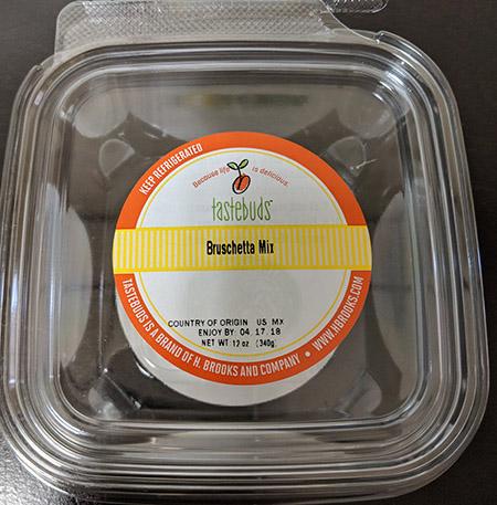 Label, H. Brooks – Taste Buds Bruschetta Mix