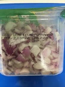 Image 10: “Back label, Gills Onions brand Fresh Diced Red Onions, 8 oz cups”