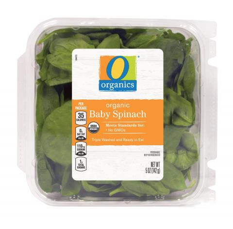 Photo 13 - Representative Labeling, O Organics Organic Baby Spinach 