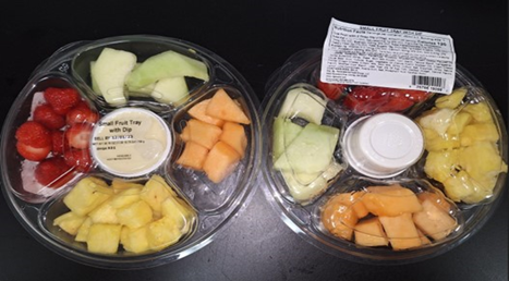 Small Fruit Tray with Dip