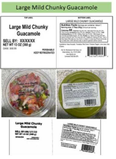 Large Mild Chunky Guacamole