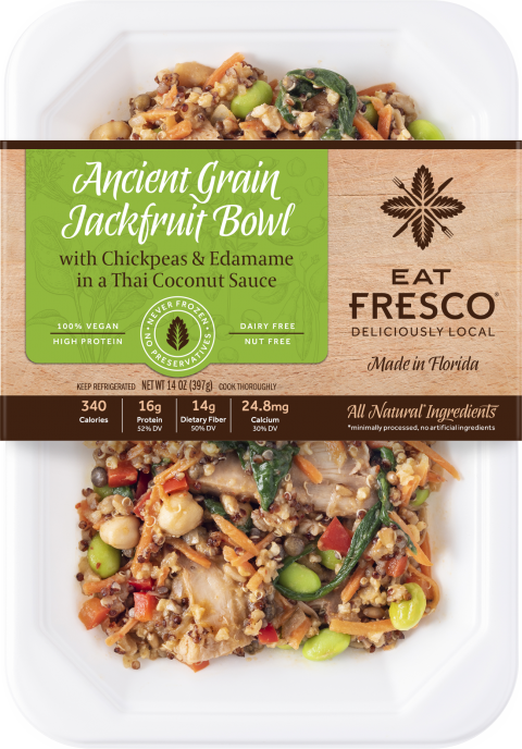 Ancient Grain Jackfruit Bowl, 14 oz., front of package picture