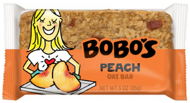 Image, Labeling Bobo’s Peach Oat Bar