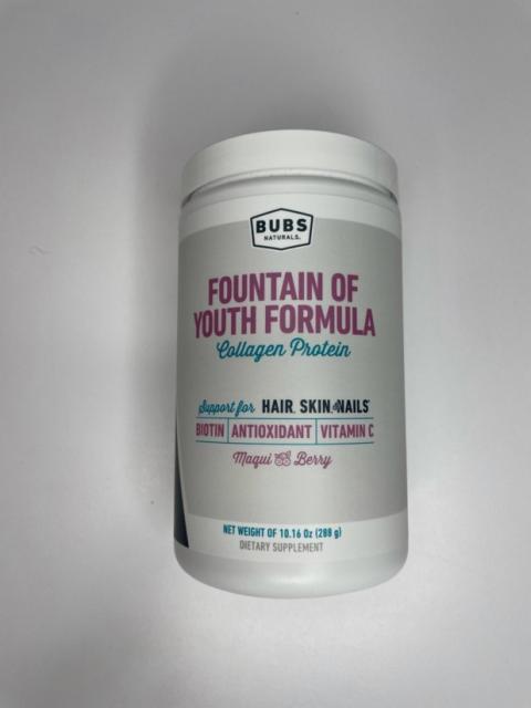 Photo 1 – Labeling Bubs Natural Fountain of Youth Formula Collagen Protein