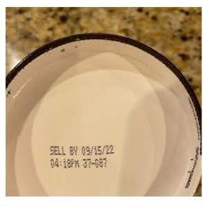 Howling Cow Butter Almond Ice Cream, SELL BY date of September 15, 2022