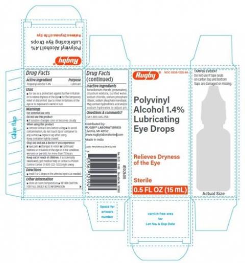Polyvinyl Alcohol, 1.4% Lubricating Eye Drops, Carton label