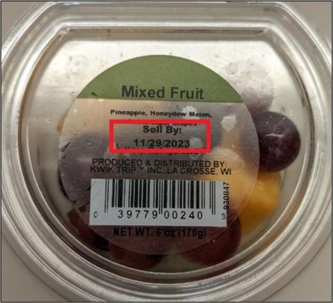 Image 1 “Photograph of Mixed Fruit label, 6 oz.”