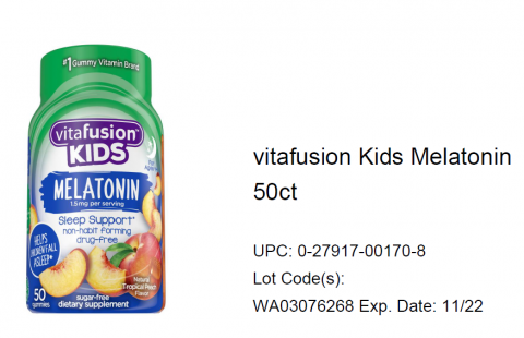 Photo – vitafusion Kids Melatonin 50ct.