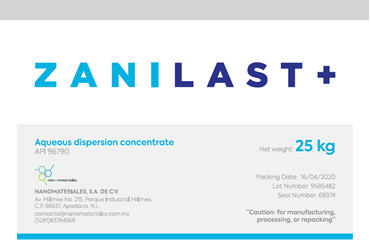 Photo 2 – Labeling, Zanilast+ Aqueous dispersion concentrate, 25kg
