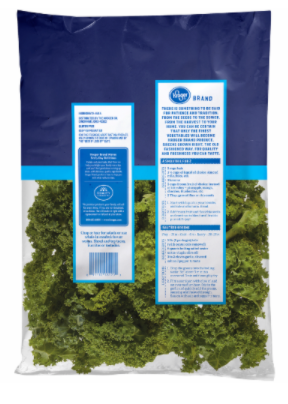 Back Bag Label – Kroger BRAND, Nutrition and Ingredient Label 