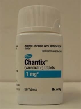 Front Label – Chantix (varenicline) Tablets, 1 mg.