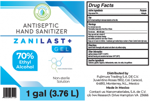 Photo 3 – Labeling, Zanilast+ Antiseptic Hand Sanitizer 1gal