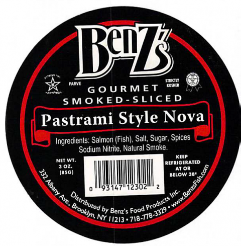 32.	Benz’s Pastrami Style Nova