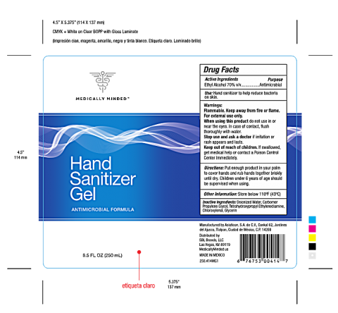 Label, Medically Minded Hand Sanitizer Gel 8.5 fl oz