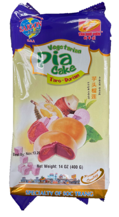 Image 3 – Labeling, BANH PIA Taro Durian 400g X30 THV 5181/1479 30pack(14oz-ct)/case