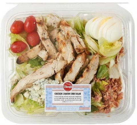 Ukrop’s Chicken Bacon Cobb Salad – UPC 72251525051, 13.1 oz (371g)