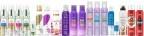Product images of aerosol dry shampoo and dry conditioner sprays