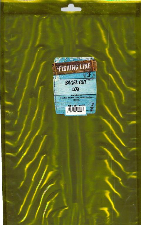 47.	Fishing Line, Bagel Cut Lox, (front label)