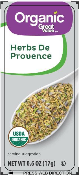 Image 1 - Label, Organic Great Value Herbs De Provence
