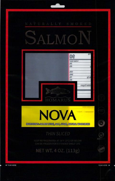 53.	Homarus Naturally Smoked Salmon, Nova (front label)