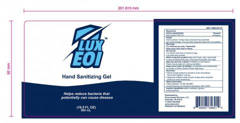 Lux Eoi Hand Sanitizing Gel, 16.9 fl oz