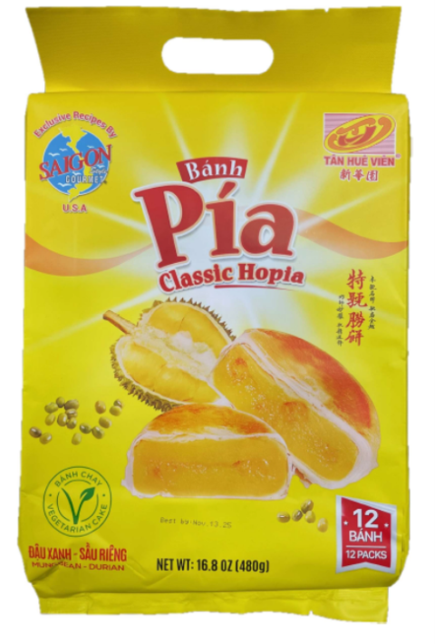 Image 6 – Labeling, BANH PIA Classic Mung Bean Durian 16.8oz X20 THV 3077 20pack(16.8oz-ct)/case