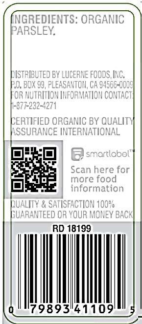 Image 2 - Label, O Organics organic Parsley