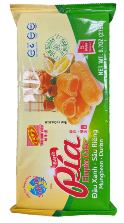 Image 7 – Labeling, BANH PIA Mung Bean Durian 275g X24 THV 1794 24pack(275g-ct)/case