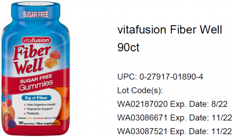 Photo – vitafusion Fiber Well 90ct.