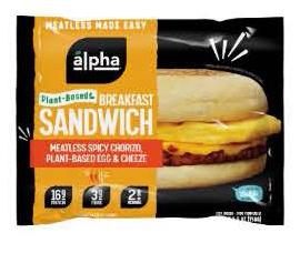 Meatless Spicy Chorizo, Plant-Based Egg & Cheese