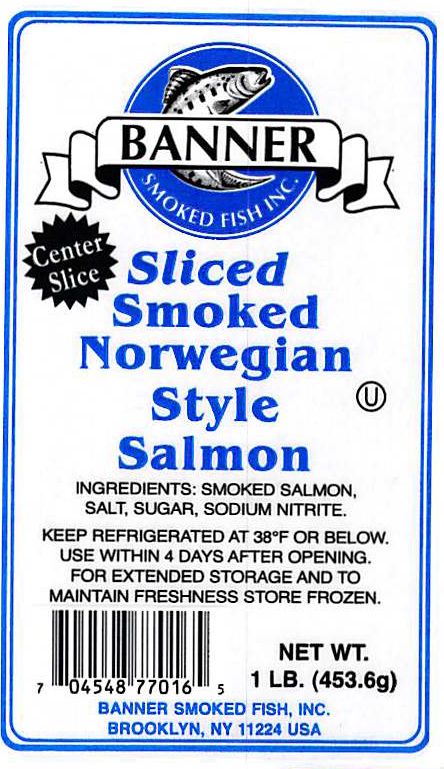 8.	Banner Sliced Smoked Norwegian Style Salmon