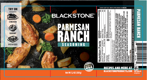 Label, Blackstone Parmesan Ranch Seasoning