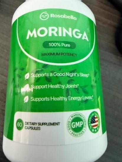 Photograph of Rosabella Moringa, 60 capsules bottle