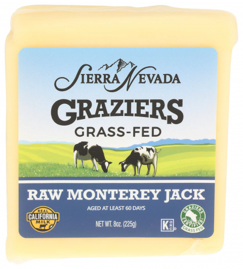 Image of Sierra Nevada Graziers Raw Monterey Jack Cheese, 8 oz.