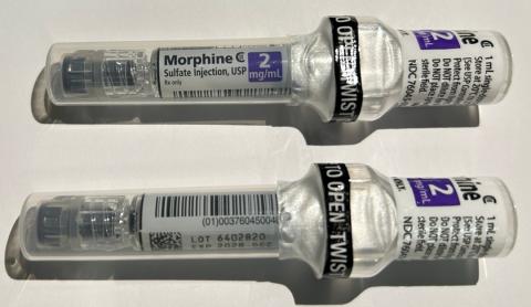Product image for Fresenius Kabi Issues Voluntary Nationwide Recall of One Lot of Morphine Sulfate Injection, USP in a Simplist® Prefilled Syringe Due to Labeling Mix-up