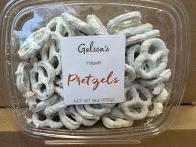 Image of top of Gelson’s yogurt pretzels, 6 oz
