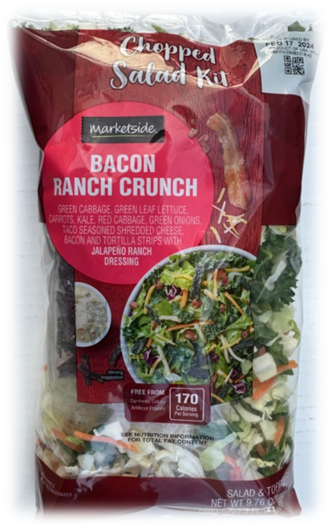 Braga Fresh Issues Voluntary Recall of Marketside Bacon Ranch Crunch Chopped Salad Kit Due to Containing Potential Cross-Contaminated Cheese Linked to Rizo Lopez Foods, Inc.