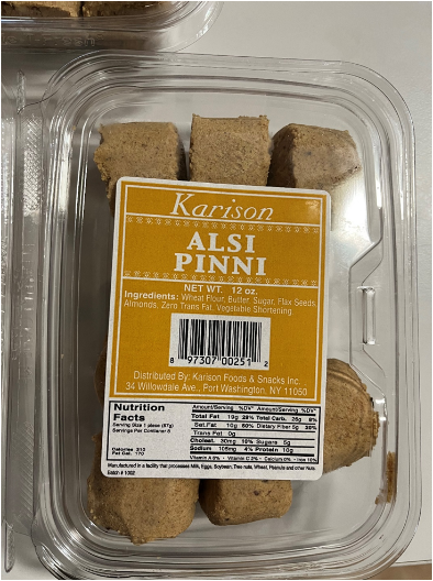 KARISON ALSI PINNI, NET WT. 12 oz., UPC 897307002512