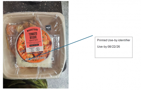 Marketside Tomato Bisque Soup Kit with use by date