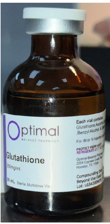 Optimal Balance Pharmacy Glutathione Injection 200MG/ML (30ML), Multi-Dose Vial, vial photo