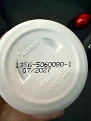 Photograph of product code placement for Rosabella Moringa, 60 capsules bottle