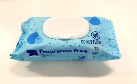 Photograph of Package Fragrance Free Baby Wipes (72 Wipes)