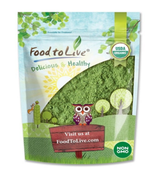 Food To Live Organic Moringa Leaf Powder front view
