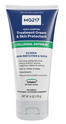 MG217 MULTI-SYMPTOM Treatment Cream & Skin Protectant, Colloidal Oatmeal, Eczema Skin Irritation & Rash, NET WT 6 OZ (170 g)