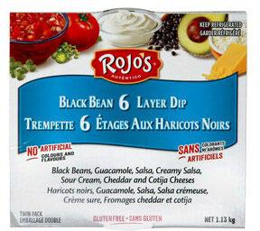 Rojo’s Black Bean 6 Layer Dip, Net Wt. 1.13 kg