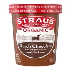 Image of Straus Family Creamery Organic Dutch Chocolate Ice Cream Quart
