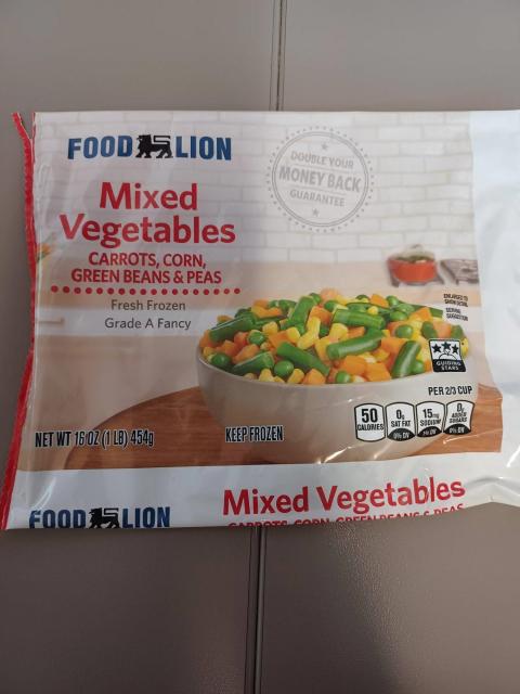 Food Lion Mixed Vegetables Net Wt. 16oz