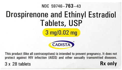 Drospirenone and Ethinyl Estradiol Tablets, USP, 3 mg/ 0.02mg