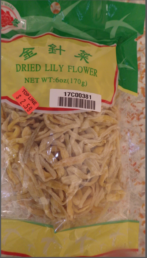 Front of Package, Peony Mark Dried Lily Flower