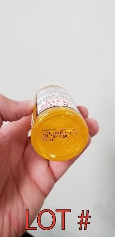 Bottom of Bottle: Location of Lot Number